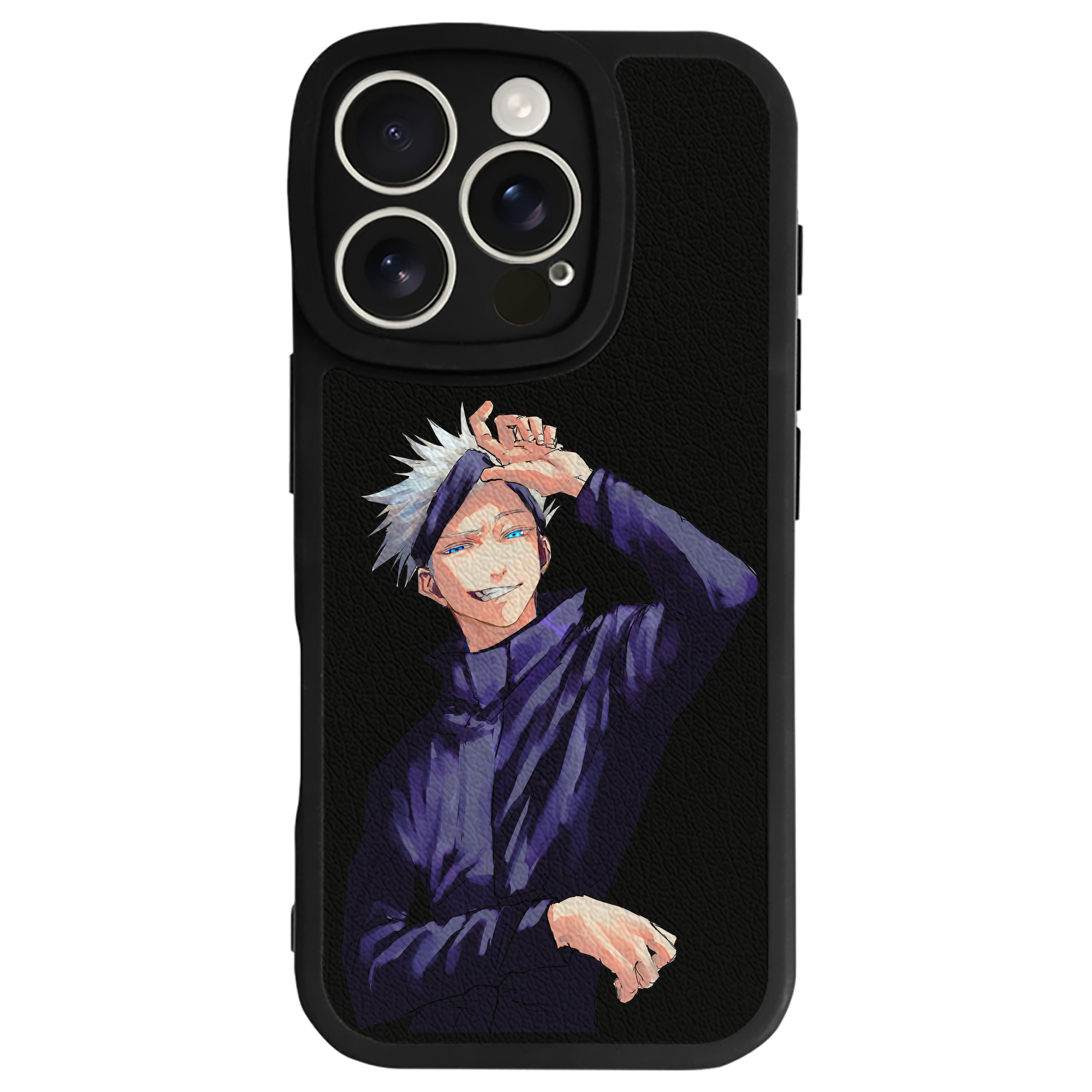 （画像用） 呪術廻戦 Jujutsu Kaisen 【iPhone 16シリーズ対応】シリコンスマホケース（レザー調） 材質：シリコン